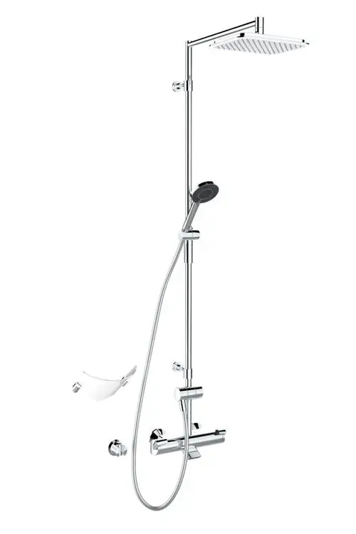HANSA Regenbrause-Duscharmatur HANSAFIT 6516 3-strahlig Ausladung 485 mm DN15 Chrom, 65162101, Artikel in Kategorie